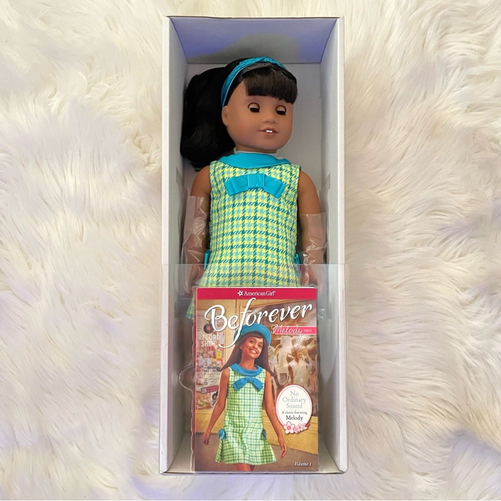 American Girl BeForever Melody Doll and Book Retro 60's Theme In Box NEW